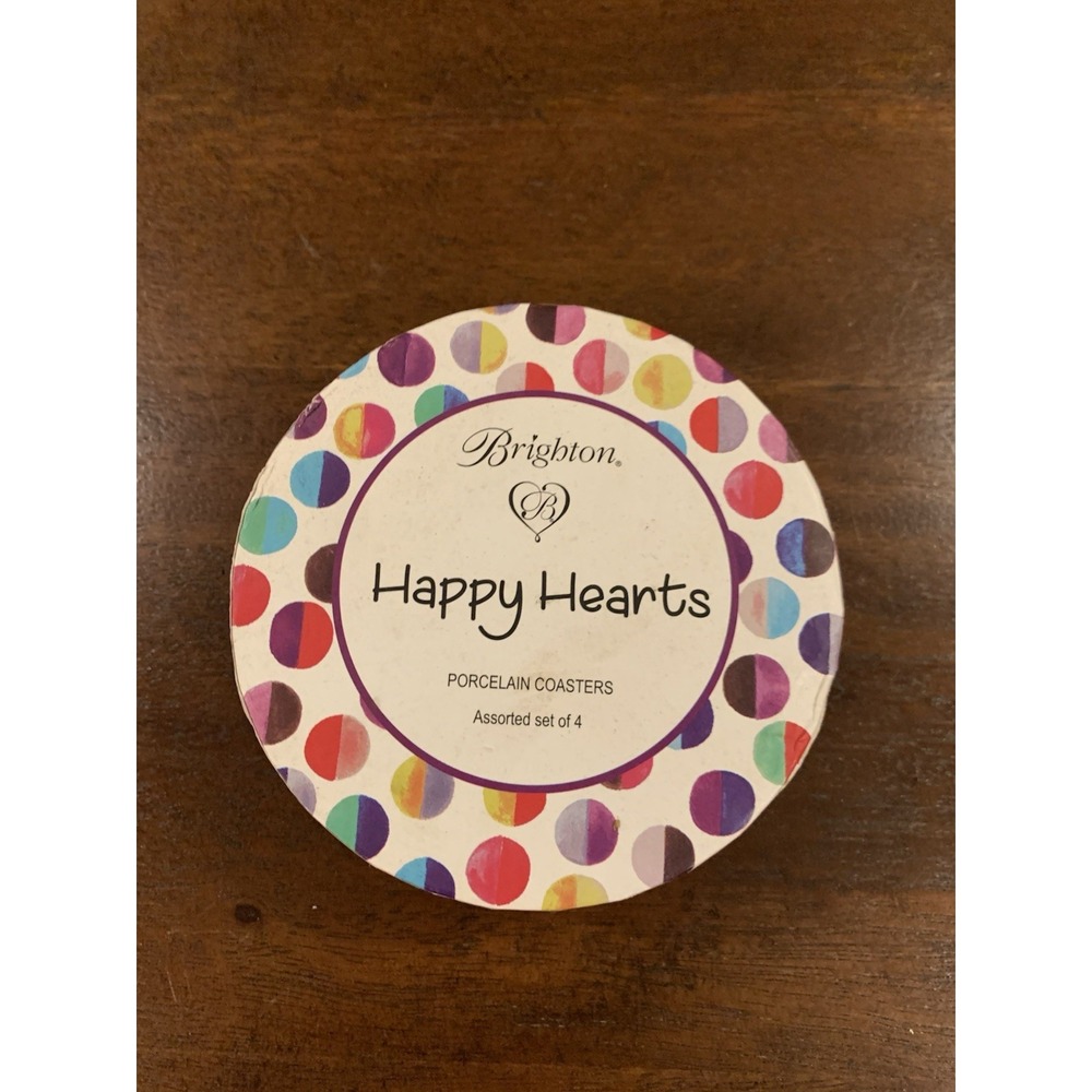 Brighton "Happy Hearts" Porcelain Coasters - Set of 4‎